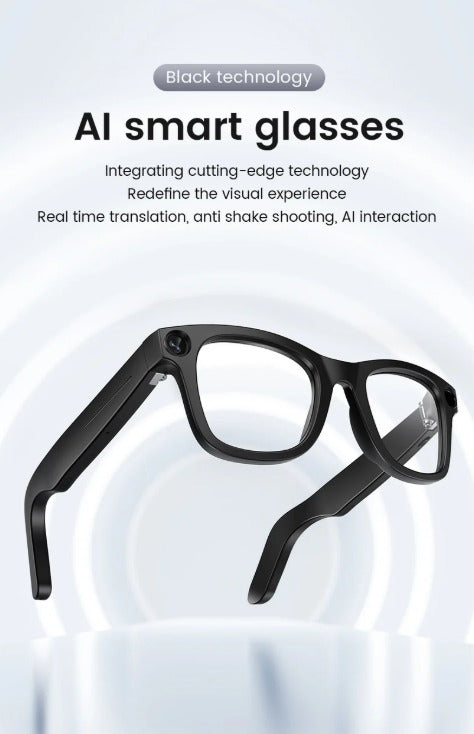 CyanVue AI Smart Glasses – 8MP Camera Glasses with Music & Call Features - DopeSales&Co