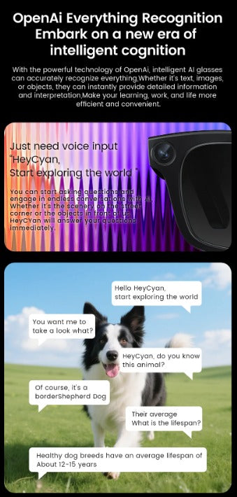 CyanVue AI Smart Glasses – 8MP Camera Glasses with Music & Call Features - DopeSales&Co