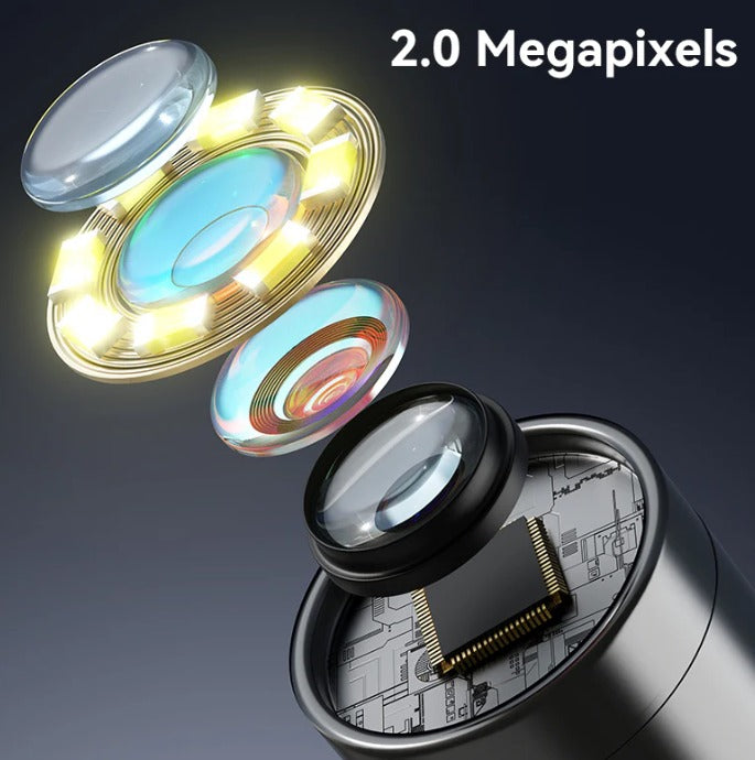 FlexScope Pro – Plug & View Inspection Cam with 5M Bendable Cable and Swappable Tool Tips - DopeSales&Co