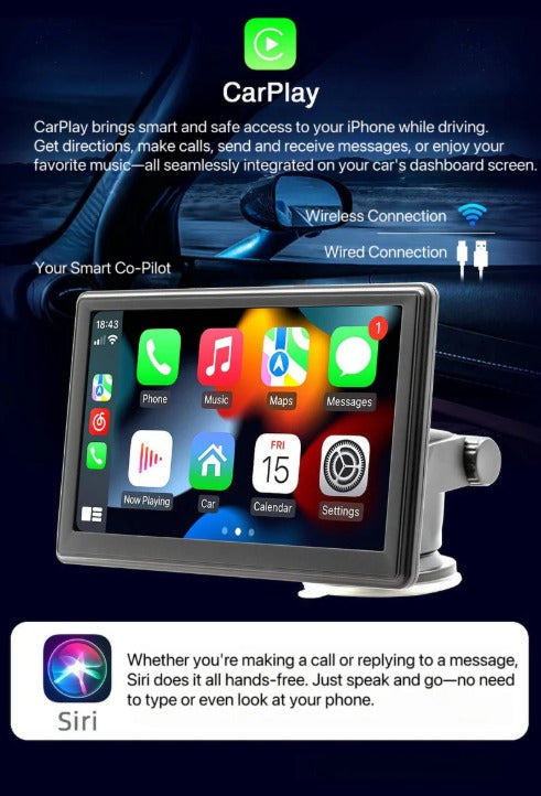 DriveSync 7 – Wireless CarPlay & Android Auto Screen - DopeSales&Co