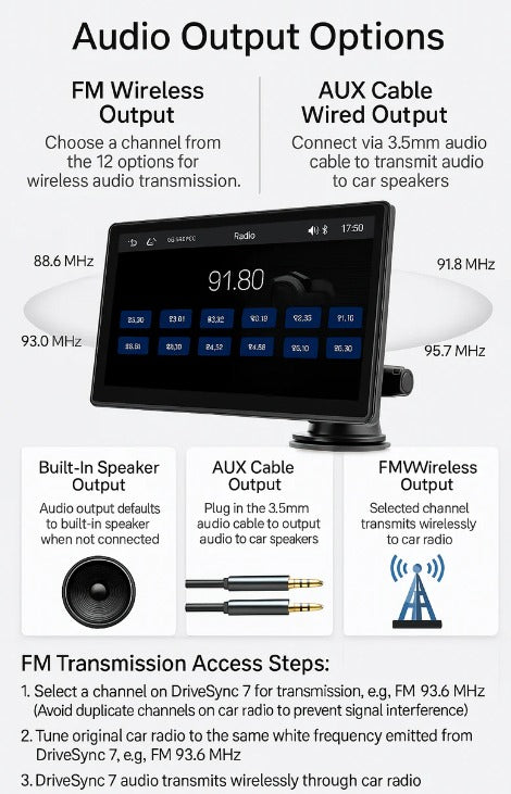 DriveSync 7 – Wireless CarPlay & Android Auto Screen - DopeSales&Co