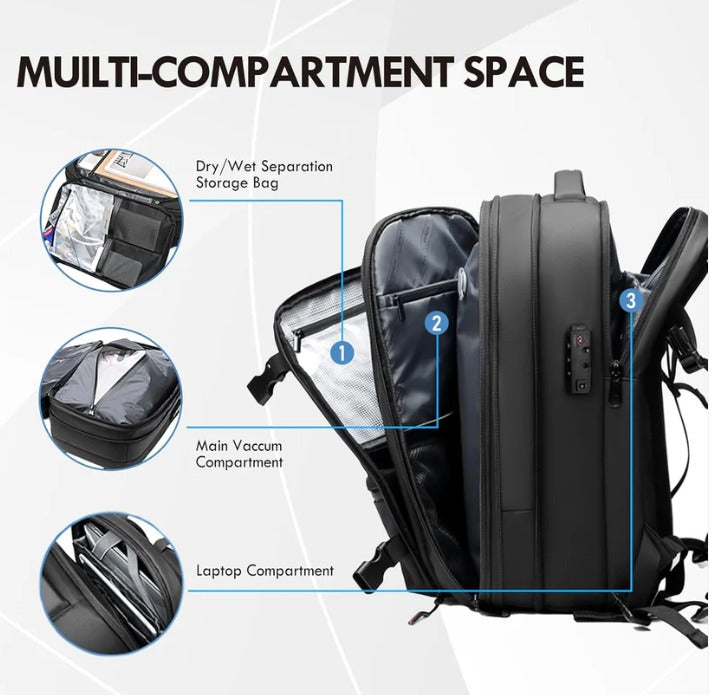 AirSeal Pro – Vacuum Compression Travel Backpack - DopeSales&Co
