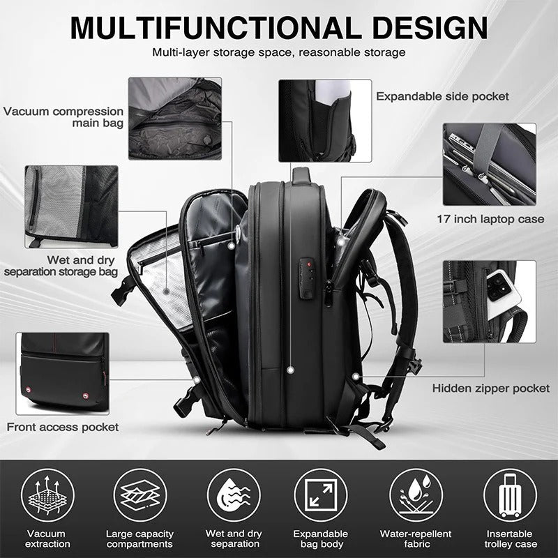 AirSeal Pro – Vacuum Compression Travel Backpack - DopeSales&Co